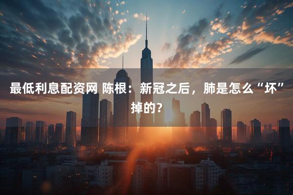 最低利息配资网 陈根：新冠之后，肺是怎么“坏”掉的？