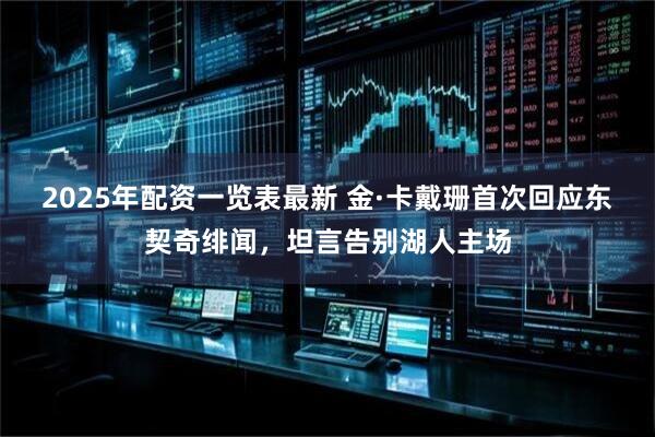 2025年配资一览表最新 金·卡戴珊首次回应东契奇绯闻，坦言告别湖人主场